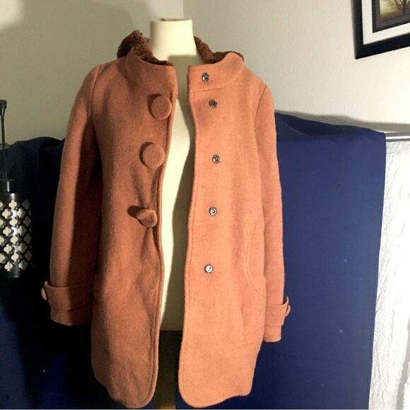 Cunkouyiyi Soft Orange Brick Coat Size M - Picture 8 of 16
